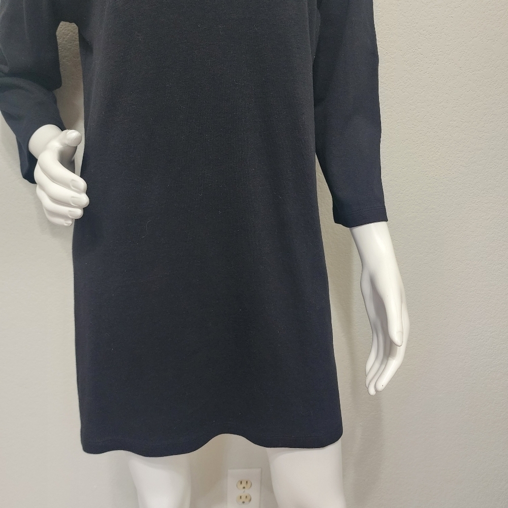 Piaza Italia Black Turtleneck Dress Size L - Picture 9 of 13